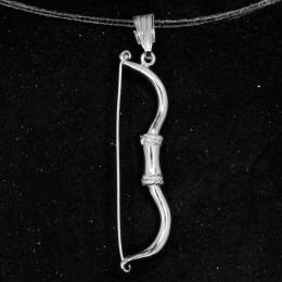 Handmade Silver Necklace Bow Odysseus