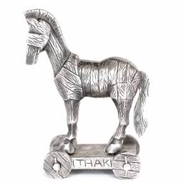 Handmade Silver Necklace Trojan Horse