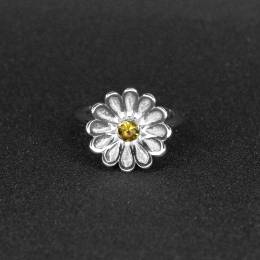 Handmade Silver Ring Chrysanthemum