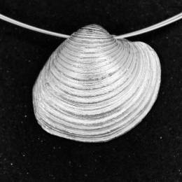 Handmade Silver Necklace Shell