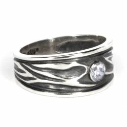 Handmade Silver Ring Crumpled