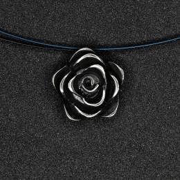 Handmade Silver Necklace Rose