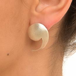 Handmade Silver Earrings Comma