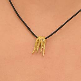 Handmade Goldplated Sterlingn Silver Neclace Octapus