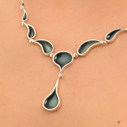 Handmade Sterling Silver Necklace DROPS