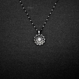 Handmade Silver Necklace Chrysanthemum