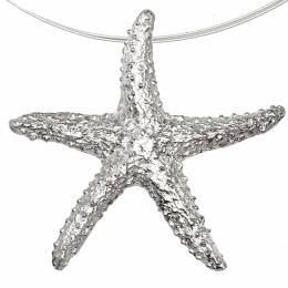 Handmade Silver Necklace Starfish