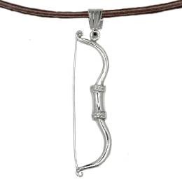 Handmade Silver Necklace Bow Odysseus